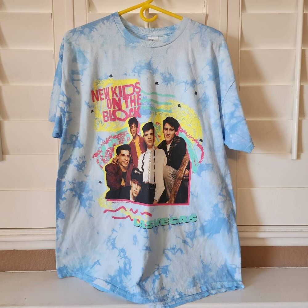 Colortone Tie Dyed New Kids On The Block Graphic Tshirt Size XL